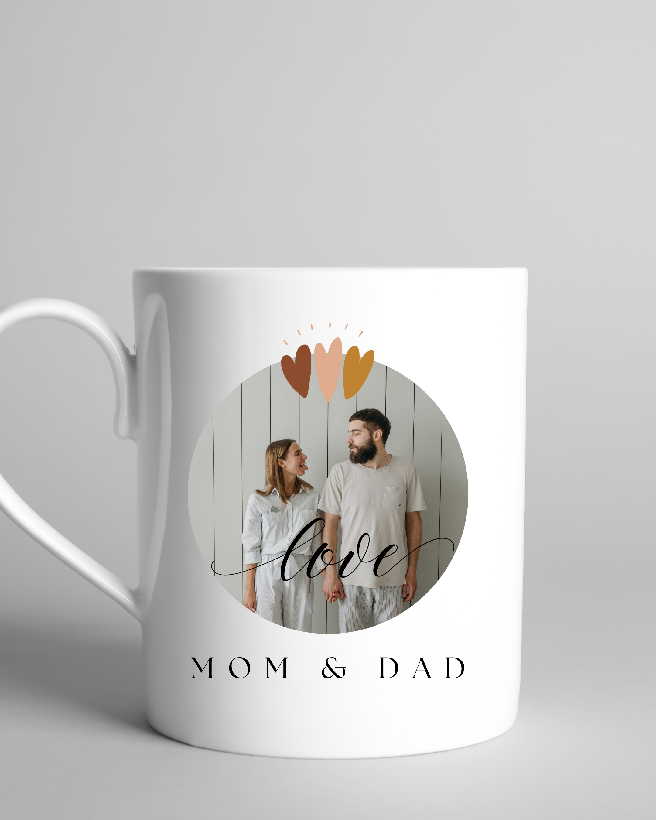 Mum and Dad custom picture Mug | 11 oz White mug